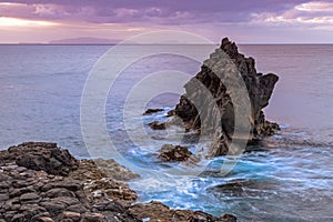 Daybreak on the coast of Madeira