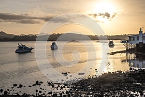 Daybreak - dawn at Mangonui Harbour, Far North District, Northland, New Zealand NZ