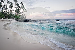 Daybreak at Lefaga Matautu Beach, Upolu Island, Samoa, South Pac photo