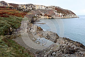 Daybreak looking towards north stack, Anglesey