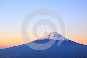 Daybreak at the Mt. Fuji