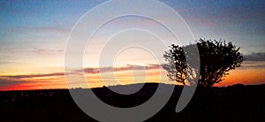 Daybreak over Redruth, Cornwall UK