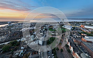 Daybreak over Swansea Bay