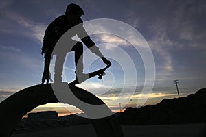 Daybreak Skateboarder
