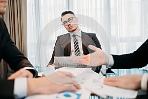 Daydreaming job business man meeting attention photo