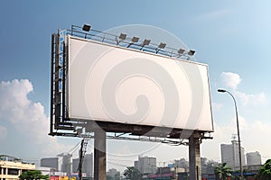 Daylight Dreams A Photorealistic Cinematic Billboard Mockup under the Vibrant Sky