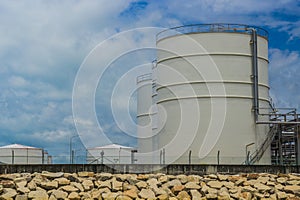 The daylight oil refinery tank storage