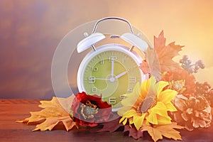 Daylight Saving Time Clock Concept
