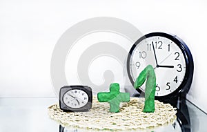 Daylight Saving Time. DST. Wall Clock going to winter time.