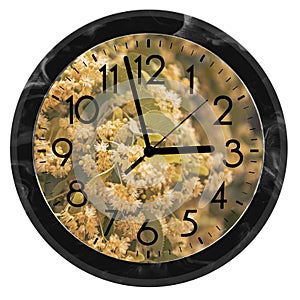 Daylight Saving Time. DST. Wall Clock going to winter time. Turn time forward. Abstract photo of changing time at spring