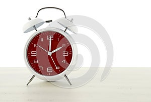 Daylight Saving Time with retro style alarm clock