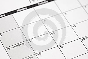 Daylight savings 2019 on calendar. Spring Forward Time - Savings Daylight