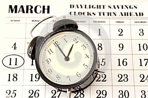 Daylight Savings Spring Forward sunday at 2:00 a.m.