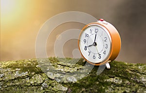 Daylight savings time concept in autumn