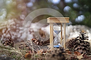 daylight savings time sandglass in fall