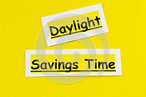 Daylight savings time spring forward saving fall back clock