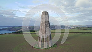 The Daymark from a drone, Kingswear, Devon, England