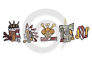 Days at Aztec Calendar. Codex Tudela