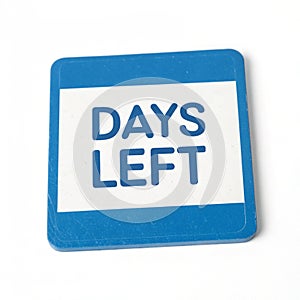 Days Left Icon 3D Rendering