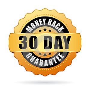 30 days money back guarantee icon photo