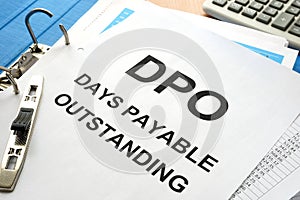 Days payable outstanding DPO. photo