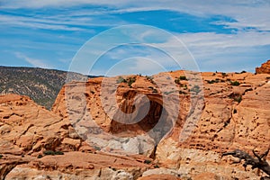 Daytime of the Beautiful Cassidy Arch of Capitol Reef National Park photo