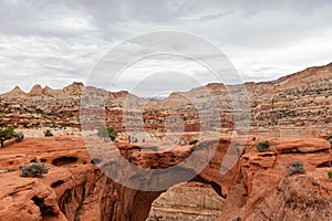 Daytime of the Beautiful Cassidy Arch of Capitol Reef National Park photo