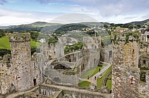 A Daytime Conwy and Conwy Castle Shot