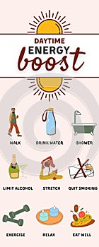 Daytime Energy Boost Infographic