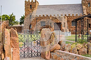 Daytime landscape of the Holy City of Wichita Mountains National Wildlife Refuge