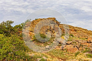 Daytime landscape of the Wichita Mountains National Wildlife Refuge