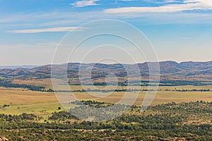 Daytime landscape of the Wichita Mountains National Wildlife Refuge