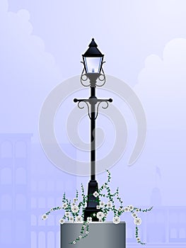 Daytime streetlamp