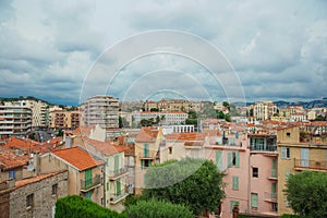 Daytime view of Cannes from Le Suquet hill