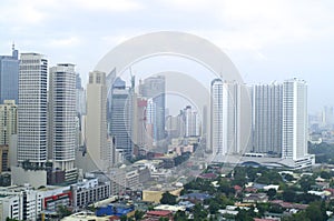 Daytime view in Manila from top of hotel