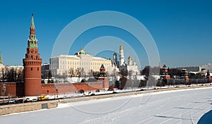 Daytime view of Moskow Kremlin