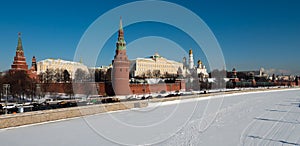 Daytime view of Moskow Kremlin