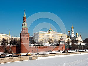 Daytime view of Moskow Kremlin