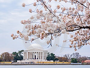 Daytime view of The Thomas Jefferson Memorial