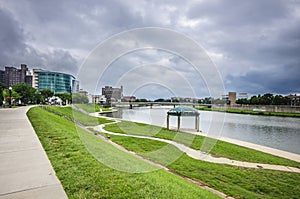 Dayton Ohio city skyline