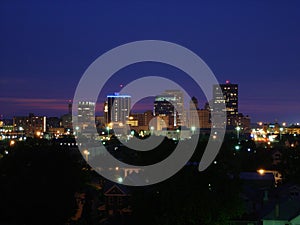 Dayton, Ohio Skyline at Night