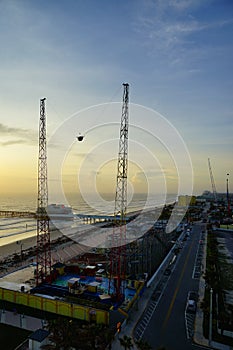 Daytona beach bungee-cord thrill ride