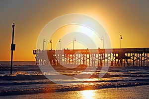 Daytona Beach, Florida, USA skyline.