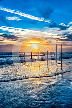Daytona Beach, Florida, USA at Sunrise photo