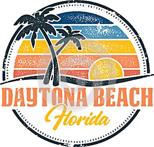 Daytona Beach Florida Vintage Design