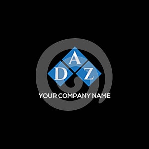 DAZ letter logo design on BLACK background. DAZ creative initials letter logo concept. DAZ letter design.DAZ letter logo design on