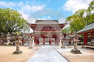 Dazaifu Tenmangu shrine dedicated to the spirit of Sugawara Michizane, a scholar and politician of the Heian Period