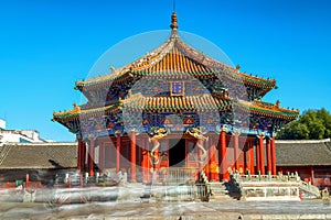 The Dazheng Palace of imperial palace of the Qing Dynasty in Shenyang
