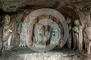 Dazu Rock Carvings in Chongqing Shu diagenetic Cliff Ziwei Great Shrine