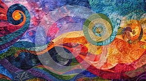 Dazzle your audience with this oneofakind patchwork quilt sky image where swirling clouds and vibrant hues come together